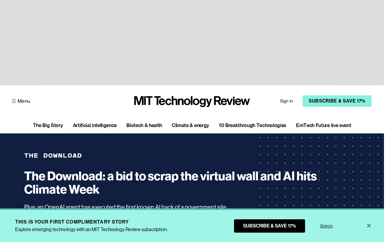 Border Surveillance Tower Debate and AI Energy Use Take Center Stage at Climate Week