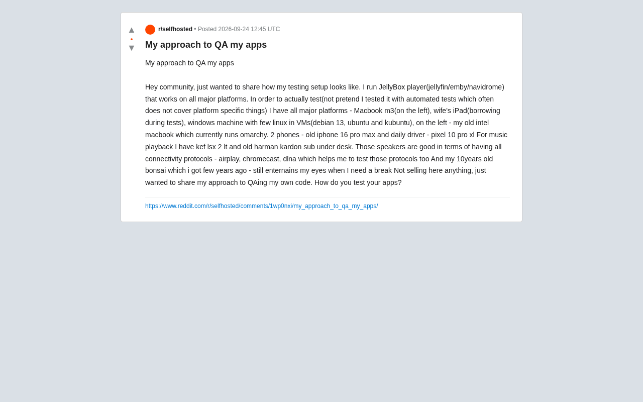 Cross-Platform App QA in Practice: One Developer's Real-Device Testing Strategy