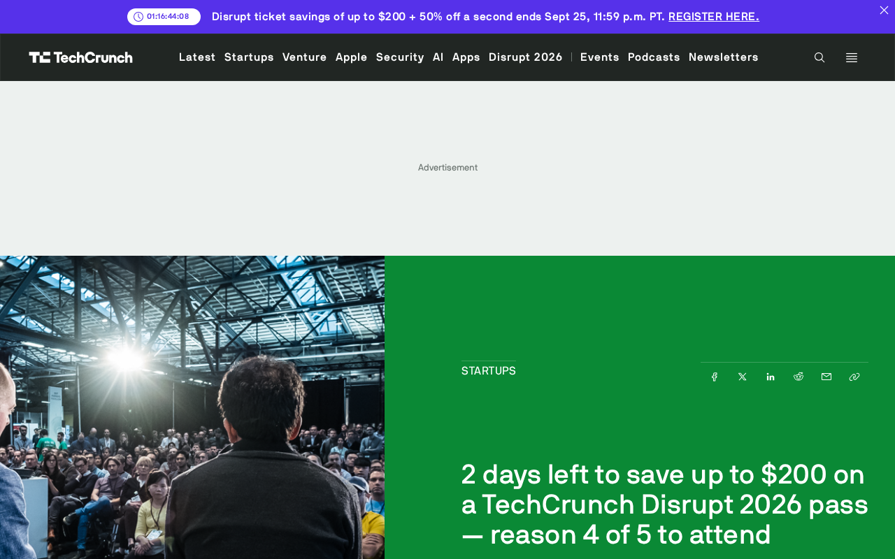TechCrunch Disrupt 2026 Early Bird Ticket Countdown: Last Chance to Save $200