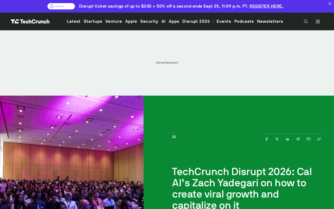 Cal AI Founder Takes the Stage at TechCrunch Disrupt: Decoding Viral Growth