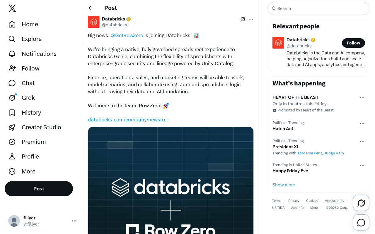 Row Zero Joins Databricks: Enterprise-Grade Spreadsheet Experience Comes Natively to Genie