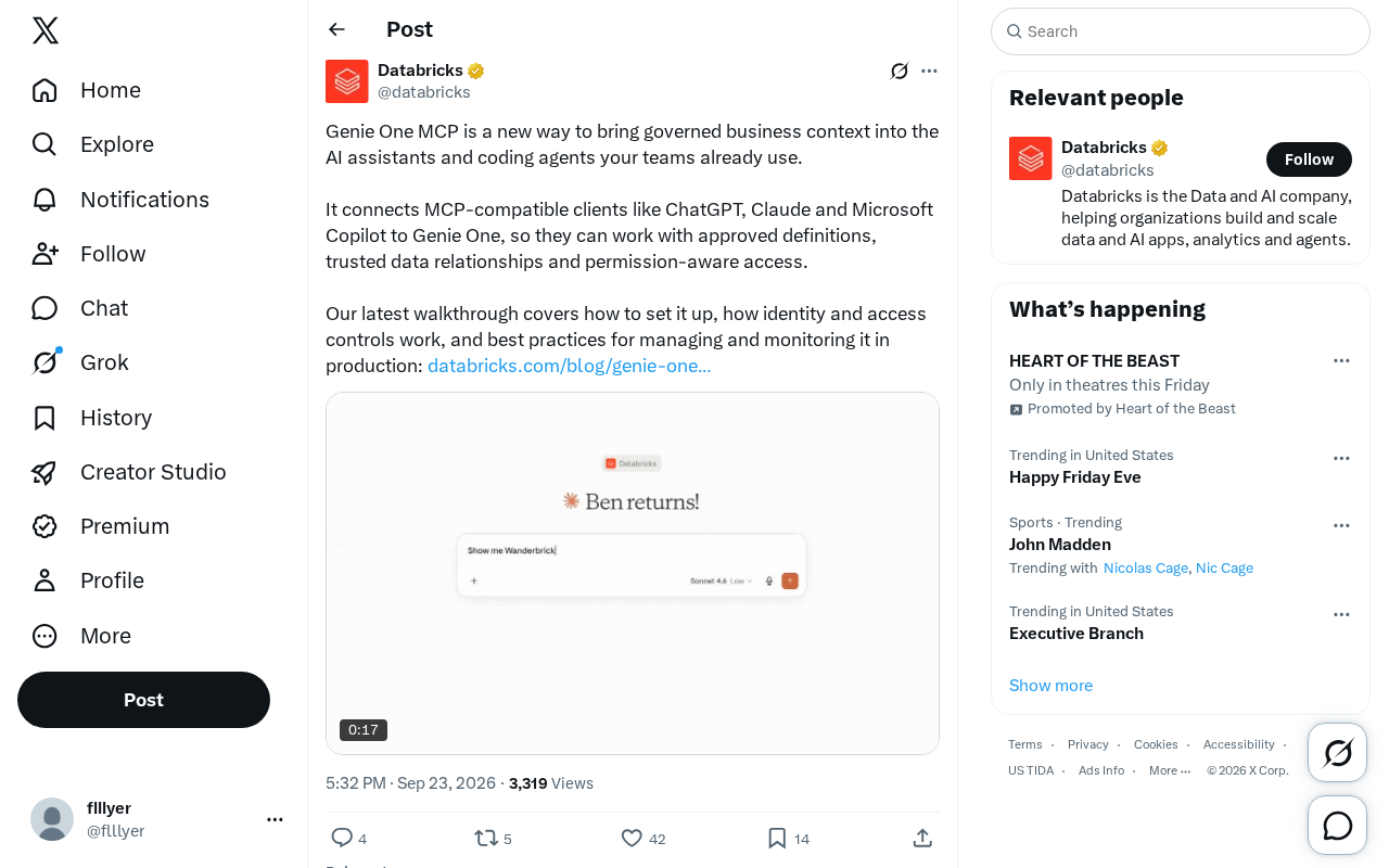 Genie One MCP: Bringing Governed Enterprise Business Context to AI Assistants
