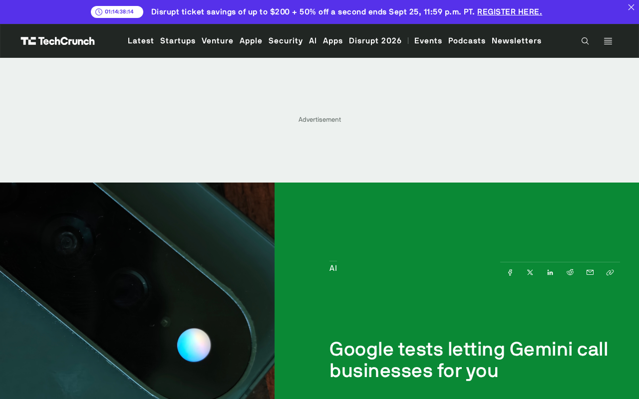 Google Tests Gemini Feature That Calls Businesses on Your Behalf