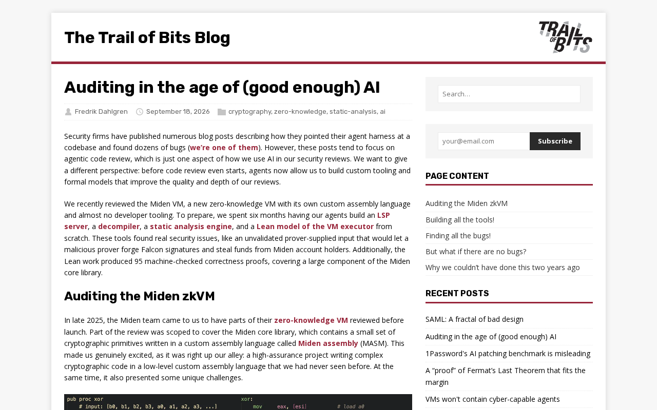 A New Paradigm for Security Auditing in the Age of "Good Enough" AI