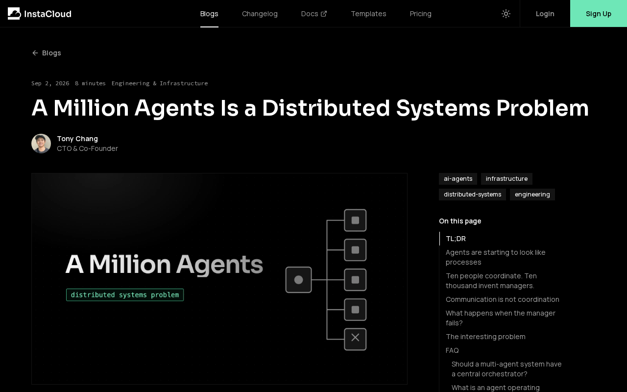 百万级AI Agent的真正瓶颈是分布式系统