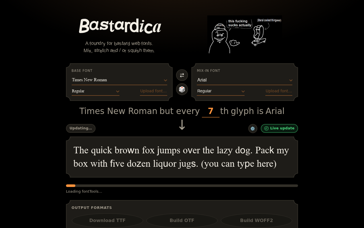 Hacking Mixed Fonts with OpenType Ligatures: The Tech Behind Times New Bastard