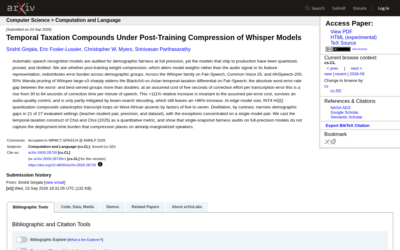 How Model Compression Amplifies Group Disparities in Whisper Speech Recognition
