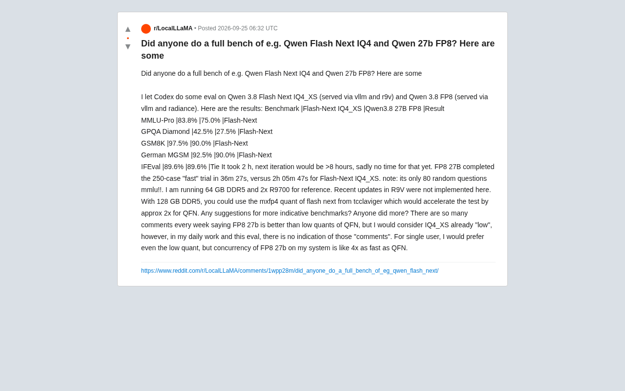 Qwen Flash Next IQ4量化实测:低量化真的不如FP8吗?