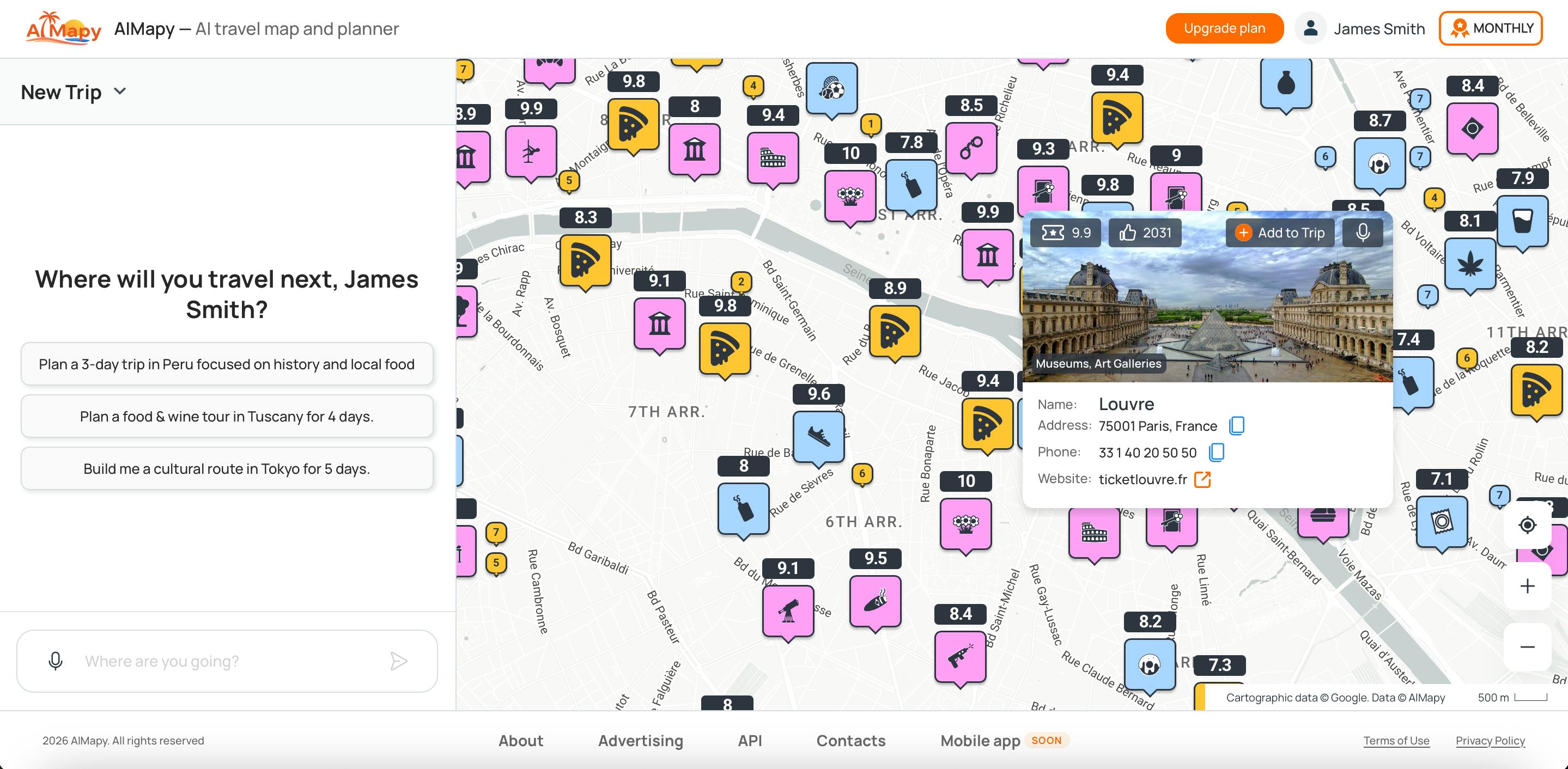 AIMapy: The AI Travel Map Tool That Generates Personalized Itineraries in 30 Seconds