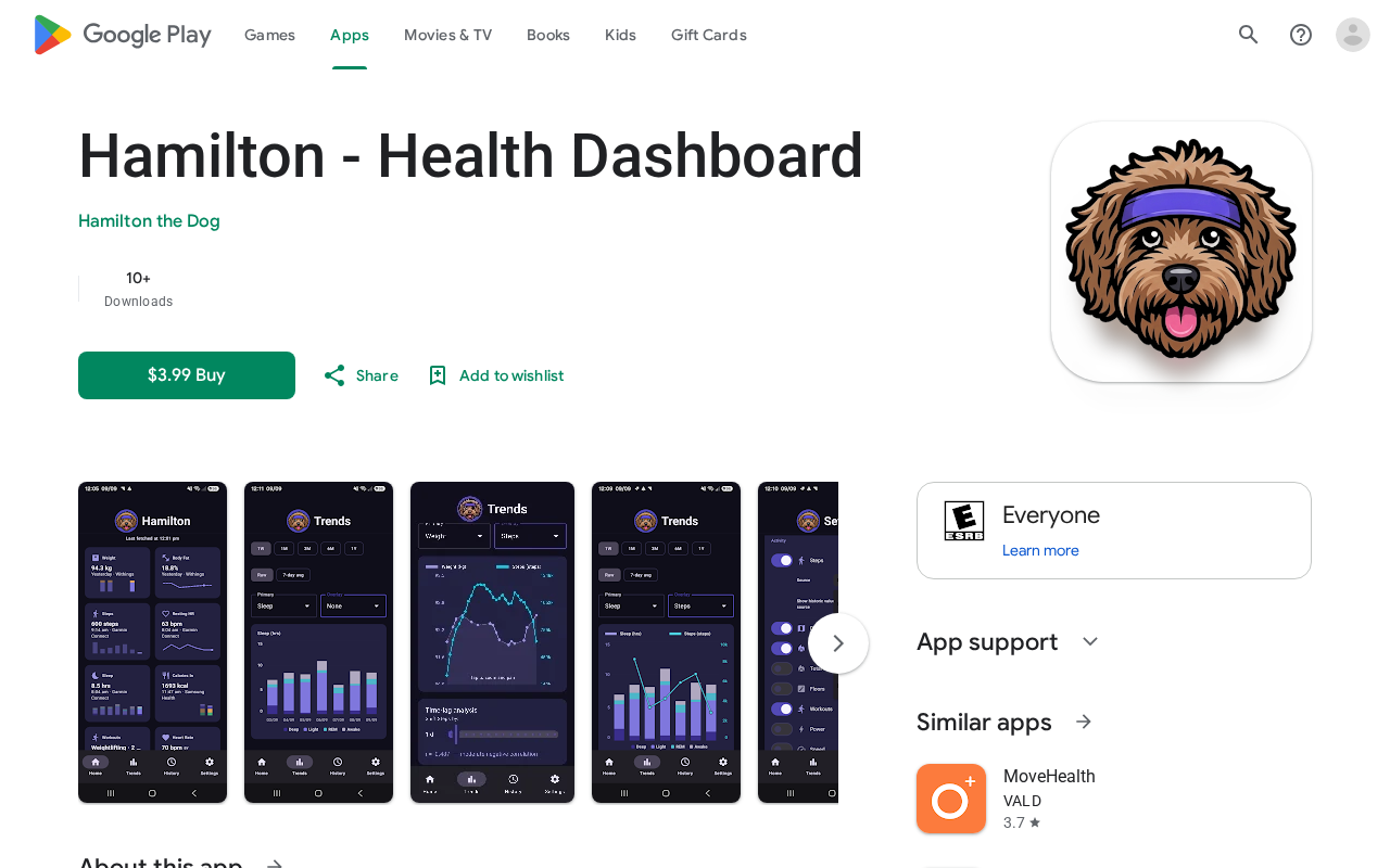Hamilton: A Fully Offline Android Health Dashboard App