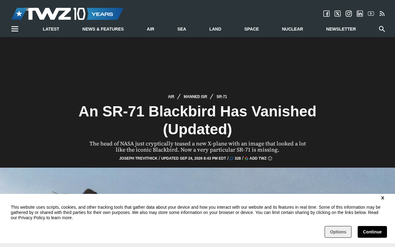 SR-71黑鸟侦察机"消失"事件:一则待考证的科技悬案