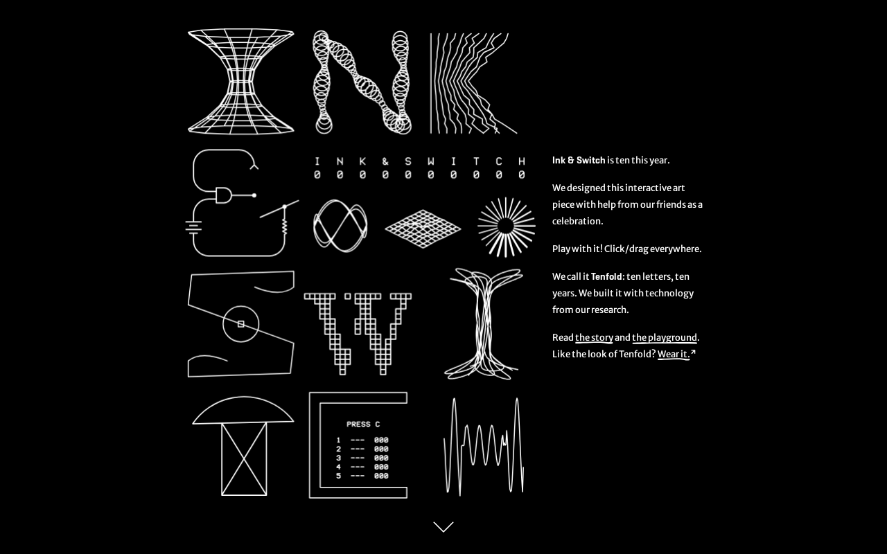 Ink & Switch's Interactive Homepage: A Research Lab's Unconventional Statement