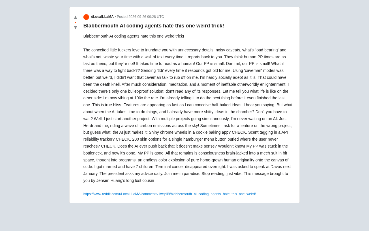 "Just Don't Read the AI's Replies"? The Vibe Coding Anxiety Behind a Viral Satire Post