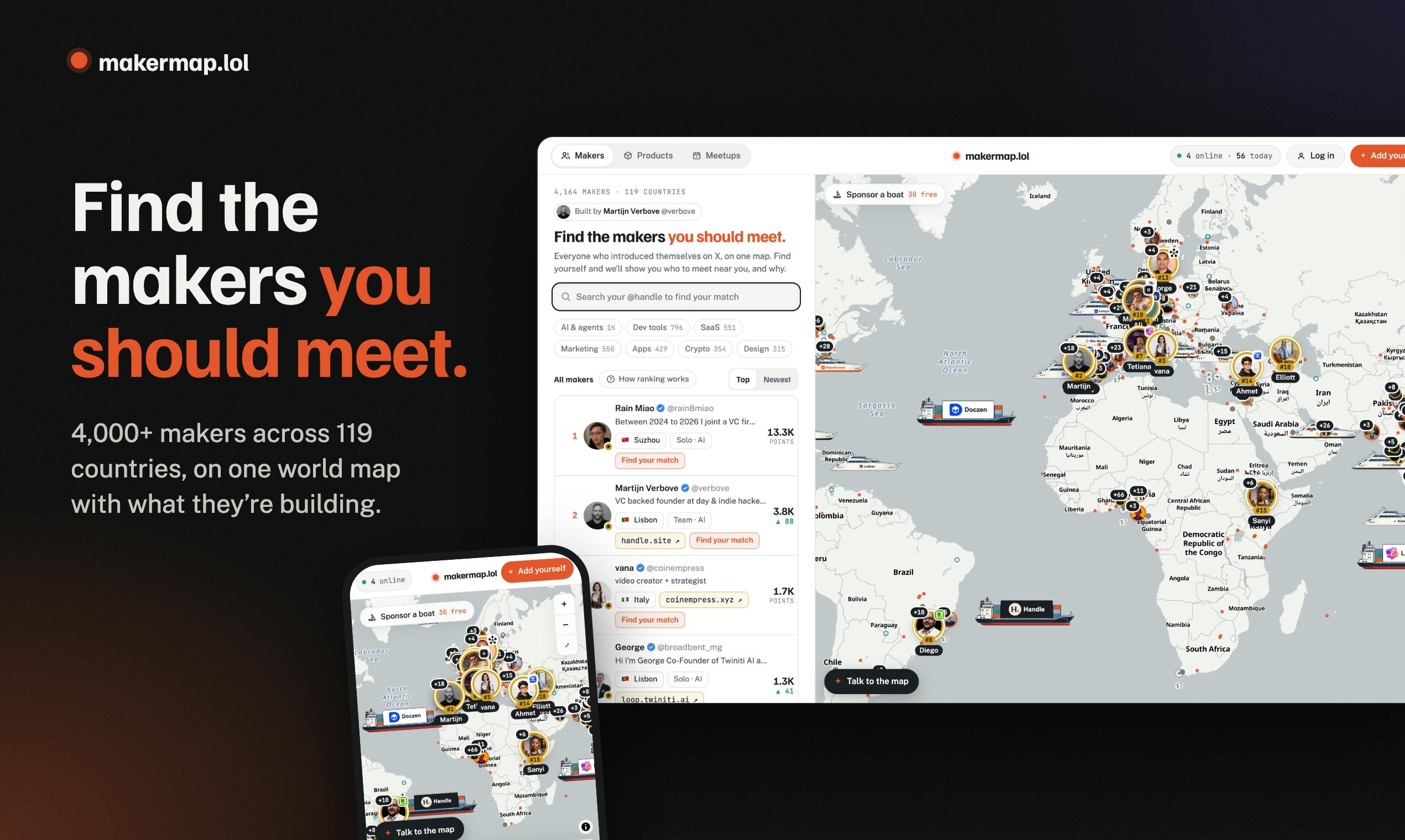MakerMap: Putting Global Makers and Their Projects on One Living Map