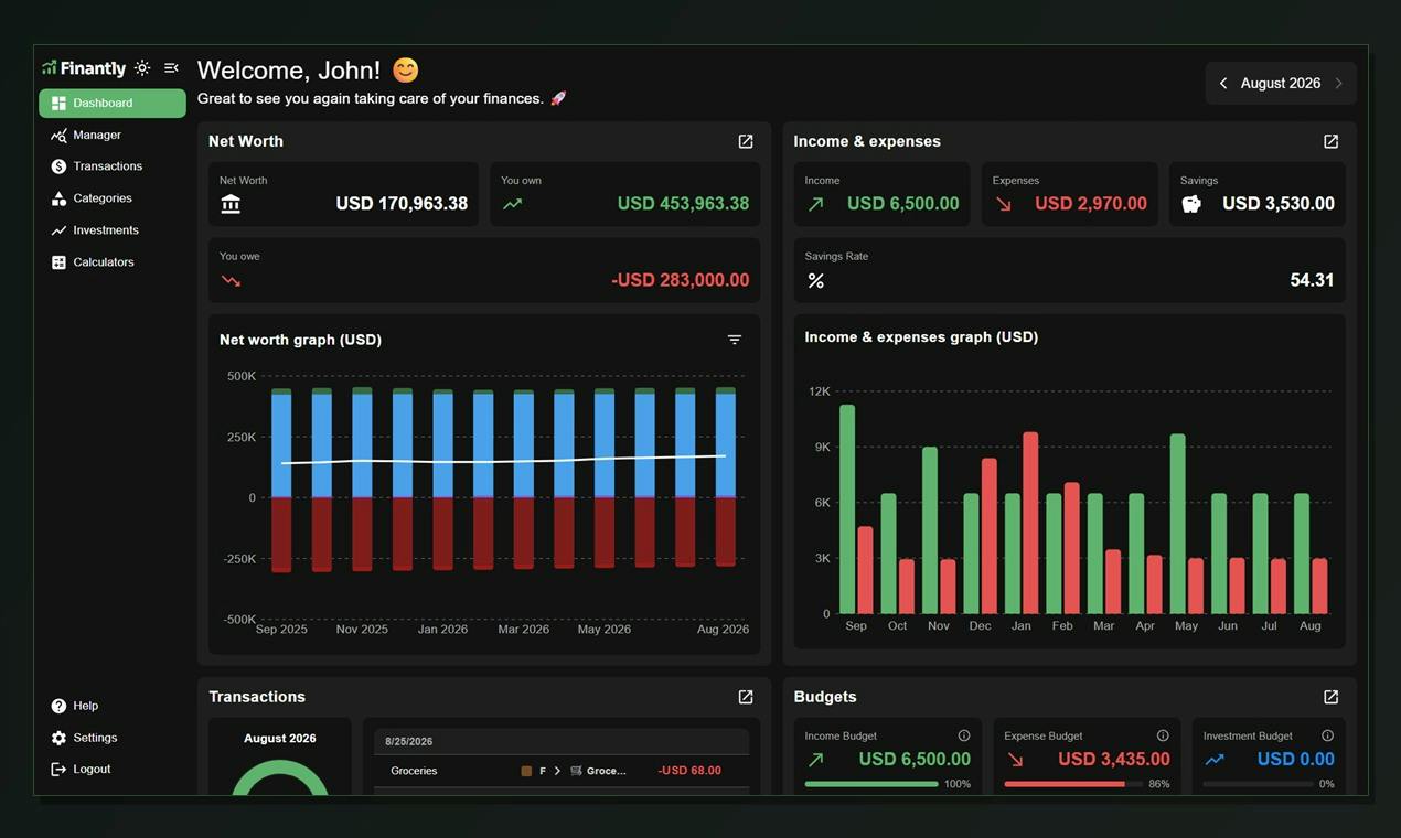 Finantly:把预算与投资整合到一处的个人财务管理工具