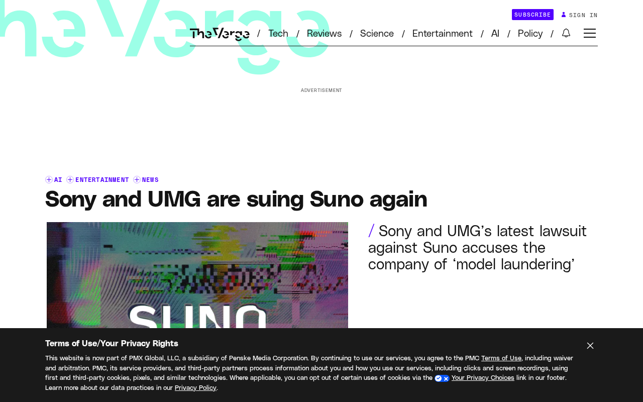 Sony and Universal Sue Suno Again: The AI Music Copyright War Escalates
