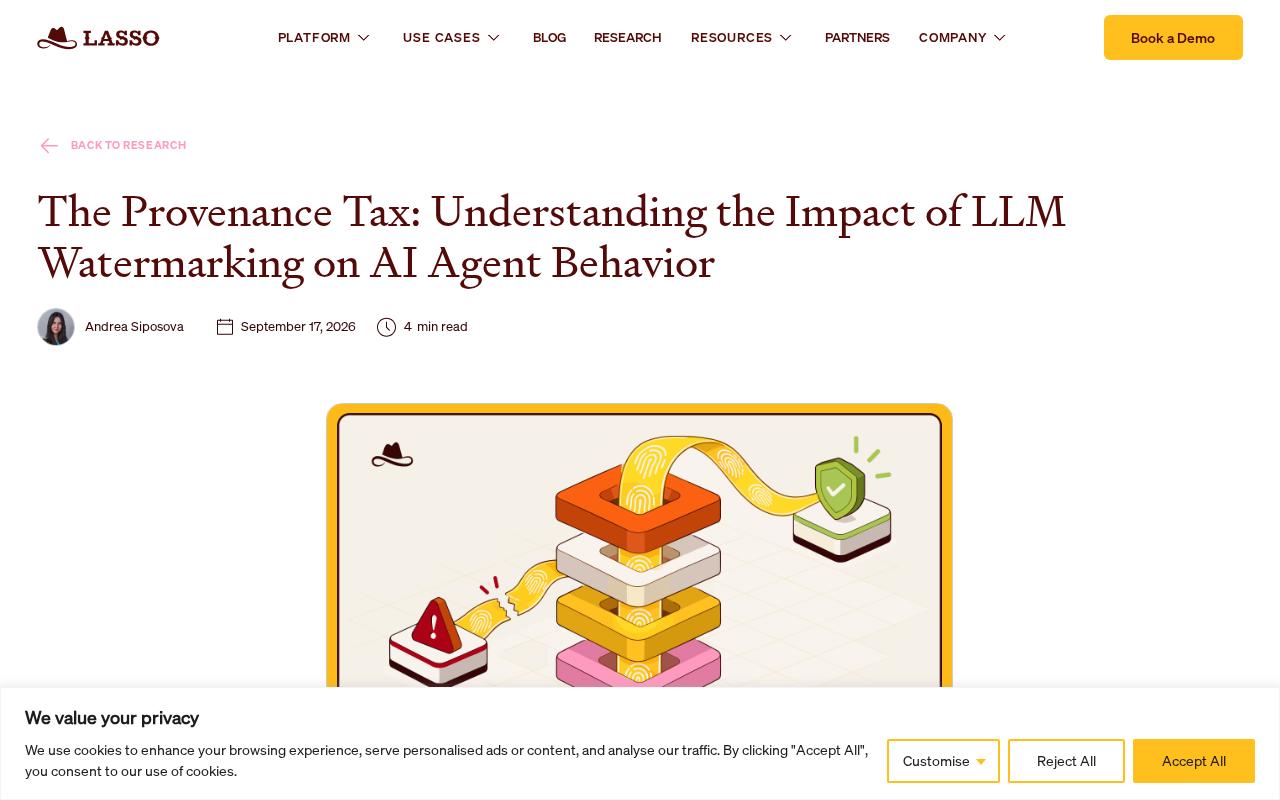 How LLM Watermarking Affects AI Agent Behavior: A Hidden Cost Too Often Ignored