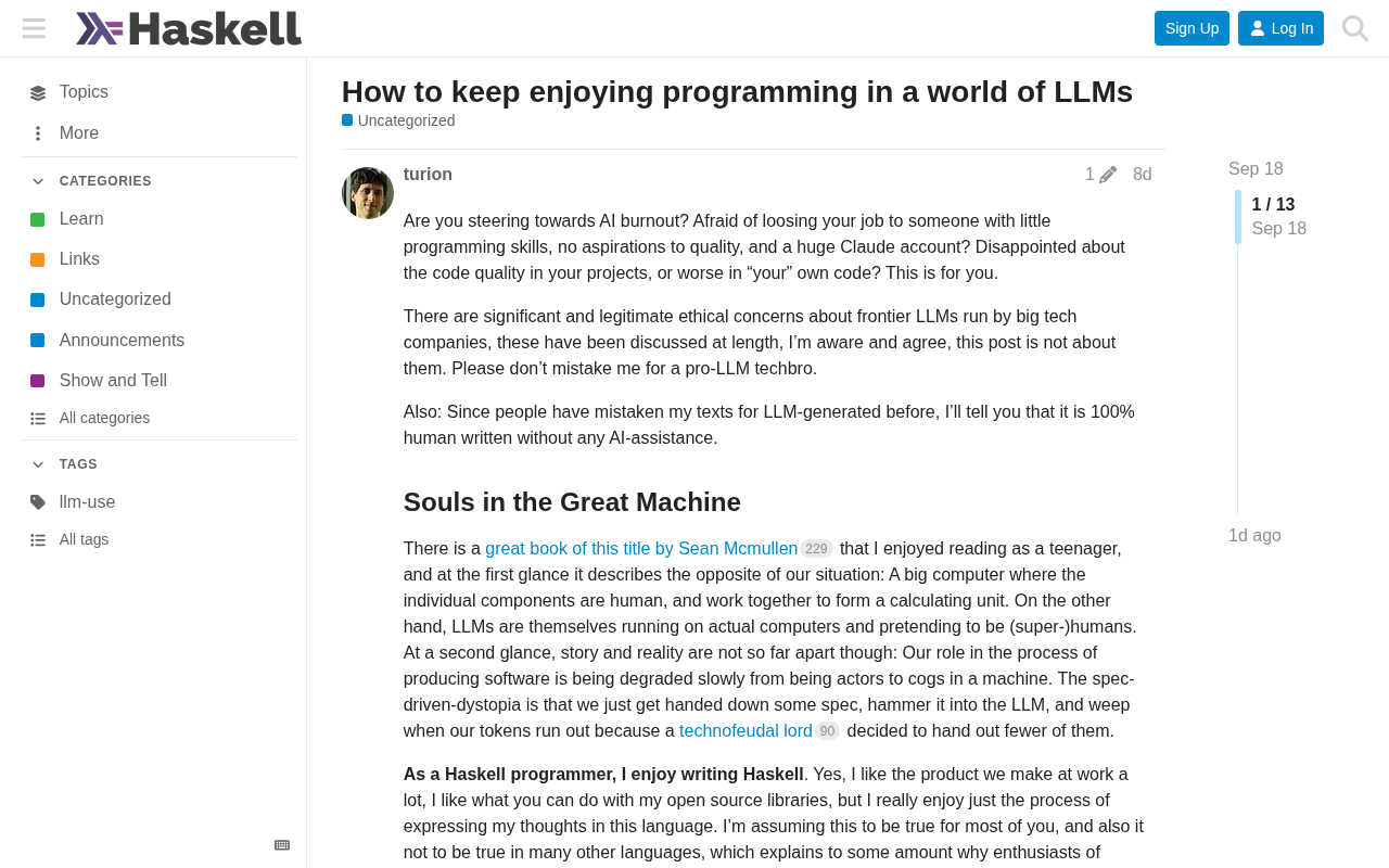 How to Keep the Joy of Programming Alive in the Age of LLMs