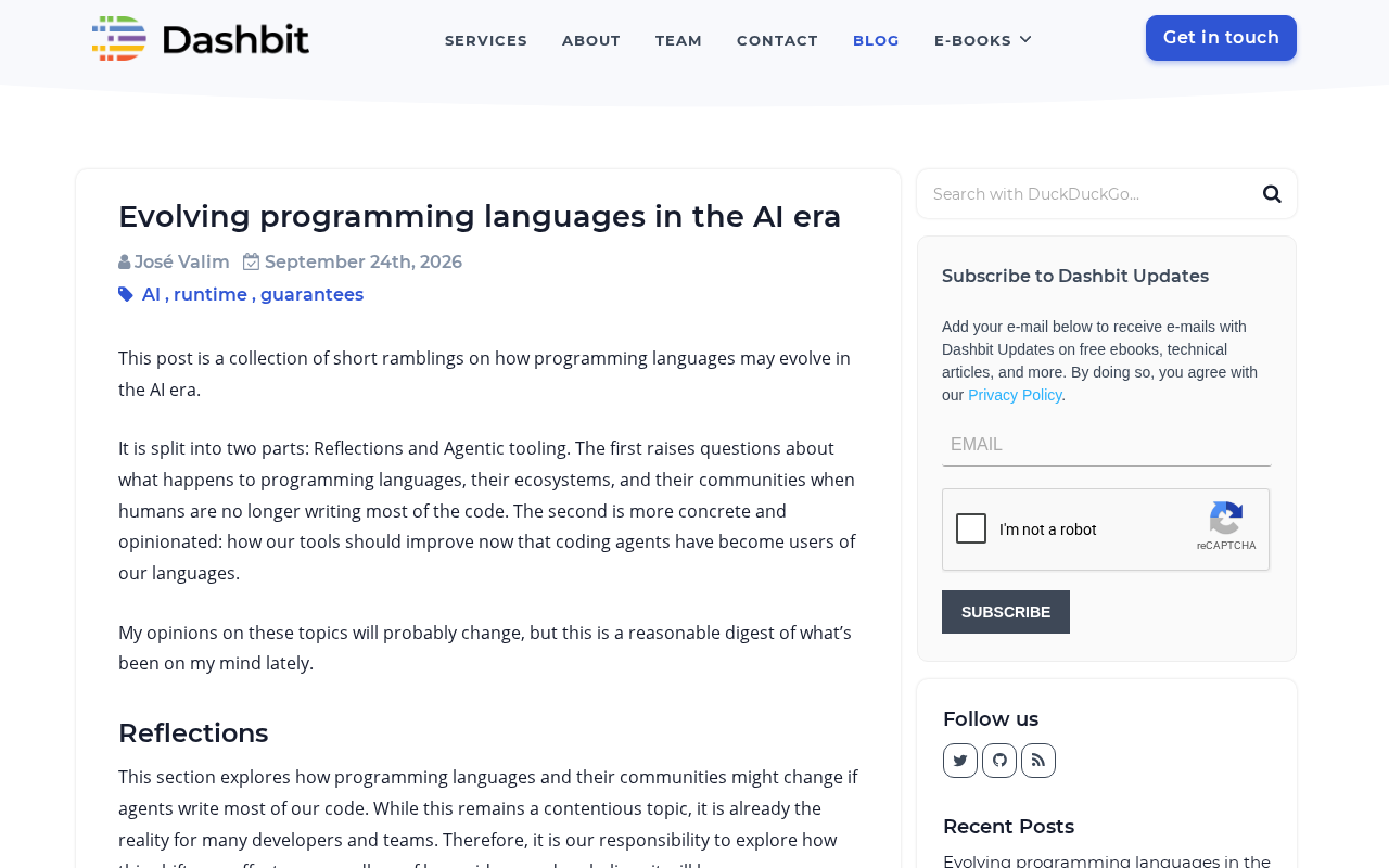 How Programming Languages Are Evolving in the AI Era: From Human-Written to Human-AI Collaboration