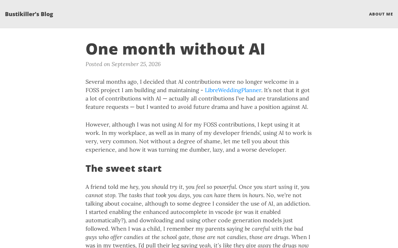 One Month Without AI: A Developer's Detox Experiment and Reflections
