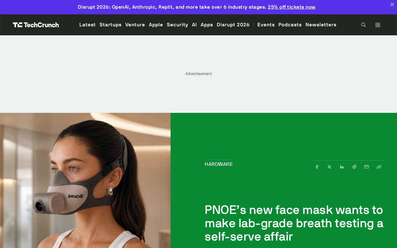 PNOĒ Launches Self-Administered Respiratory Analysis Mask: VO₂ Max in 8 Minutes