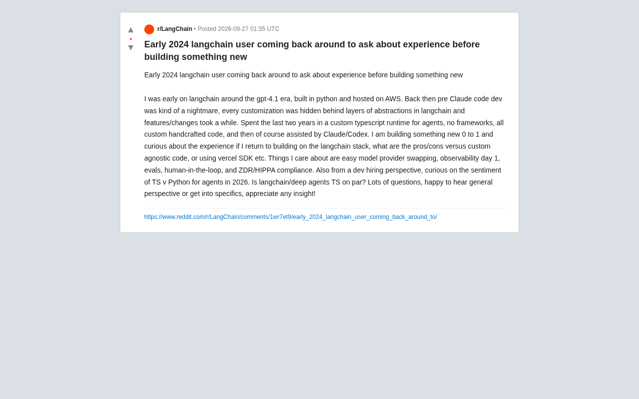 Return to LangChain or Stay Custom-Built? Thinking Through AI Agent Stack Selection for 2026