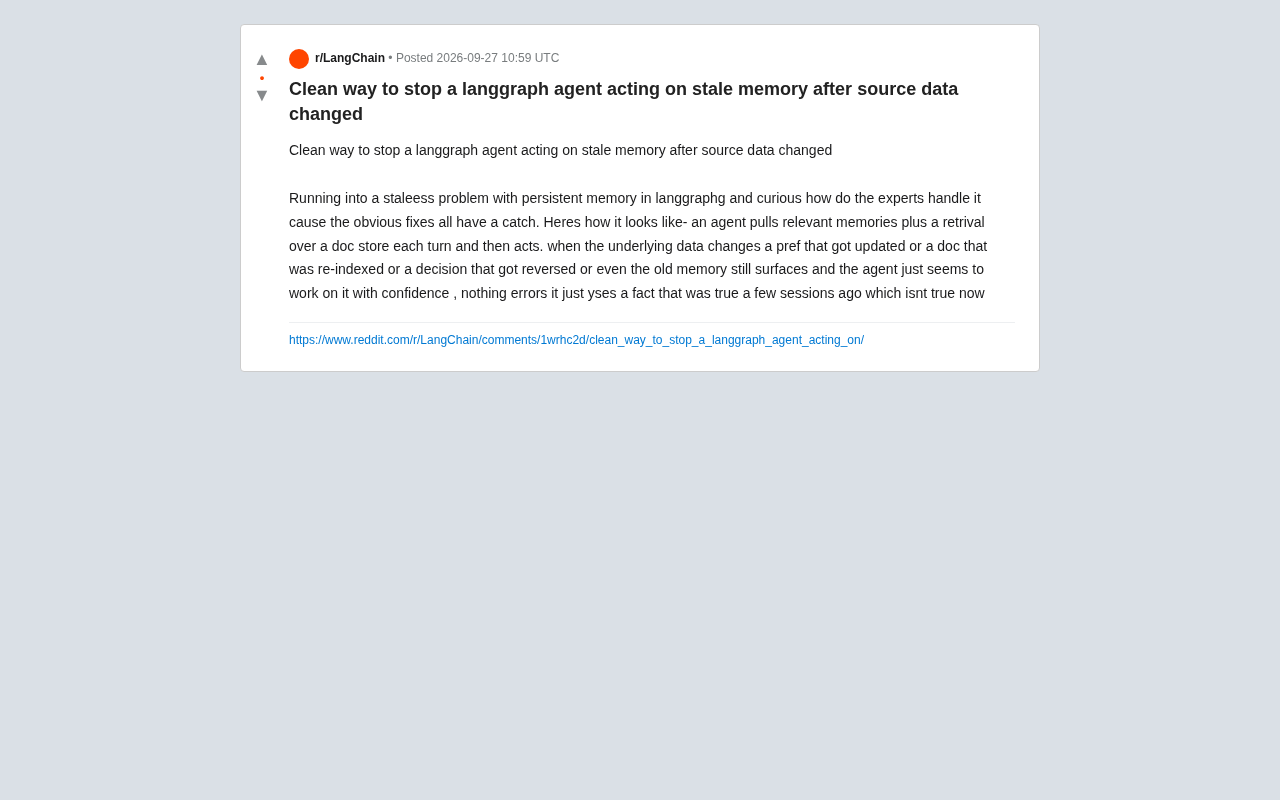 LangGraph Agent Memory Staleness: How to Prevent Agents from Making Decisions on Outdated Data