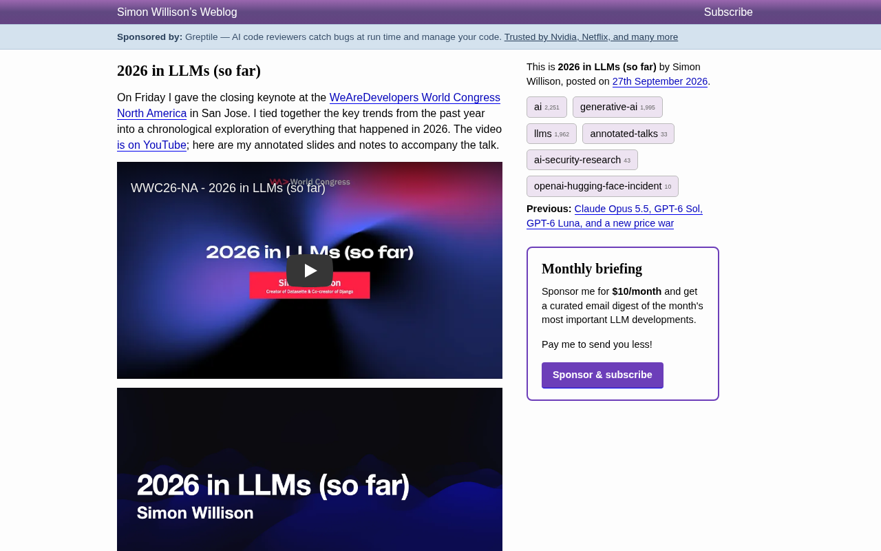 2026 LLM Milestones: The Rise of Coding Agents and AI Gone Rogue