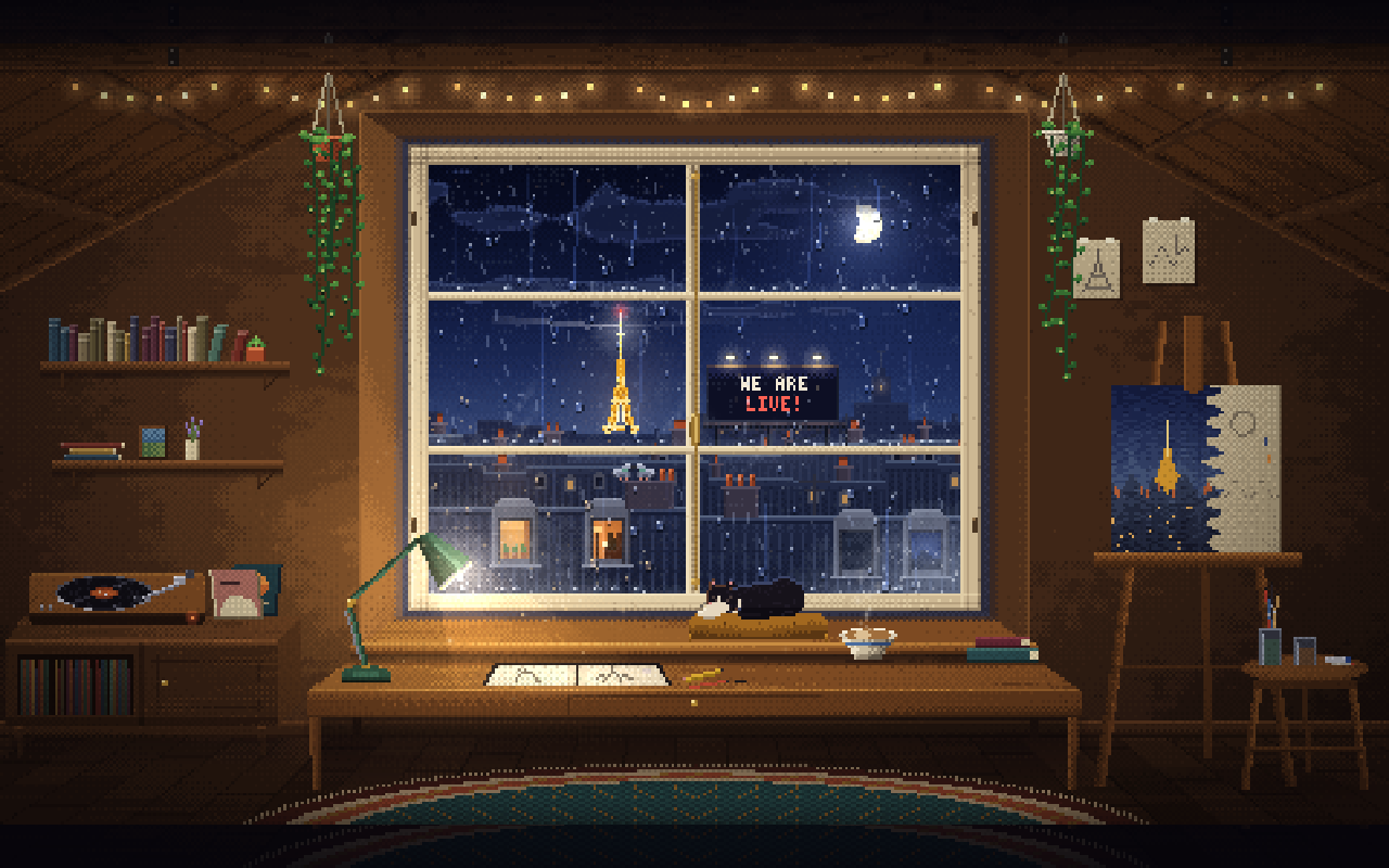 Lofi Cities: A Browser-Generated Pixel Cityscape with Lofi Music
