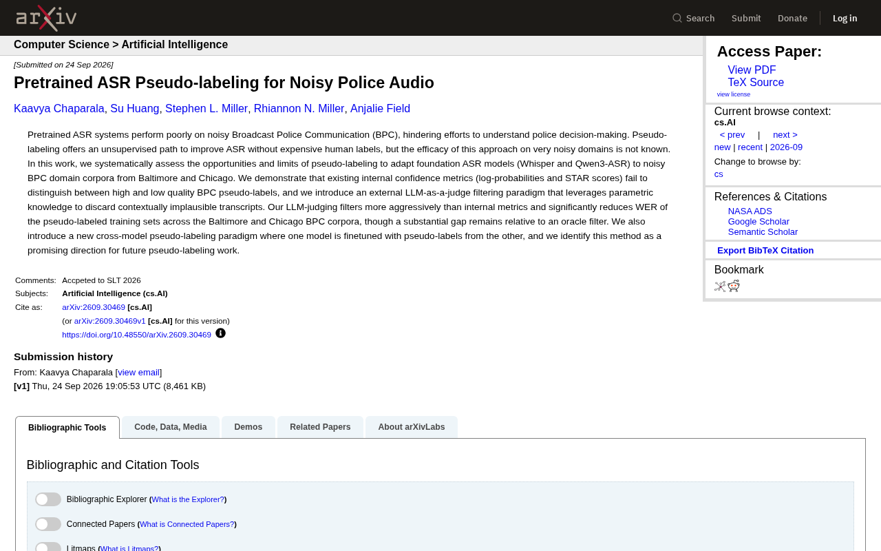 The Noisy Police Audio Challenge: Opportunities and Limits of Pretrained ASR Pseudo-labeling