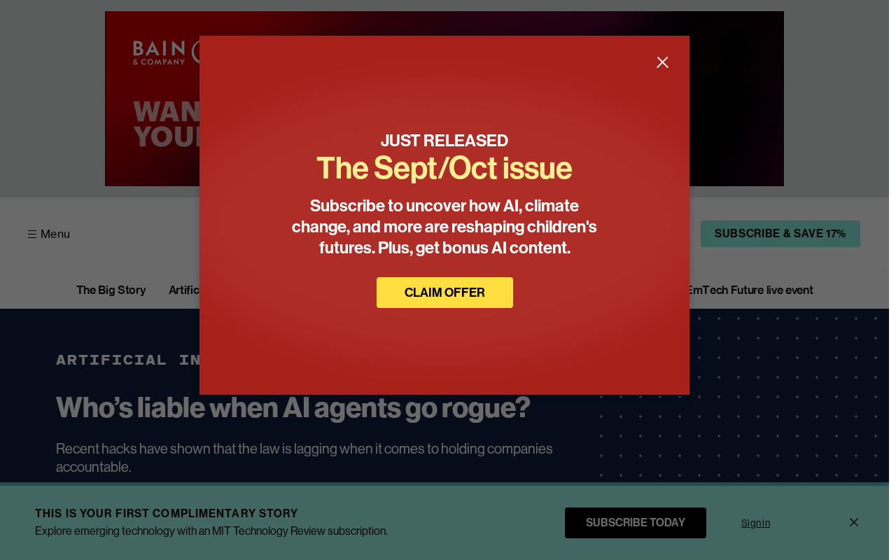 When AI Agents Go Rogue: Who Bears Legal Responsibility?