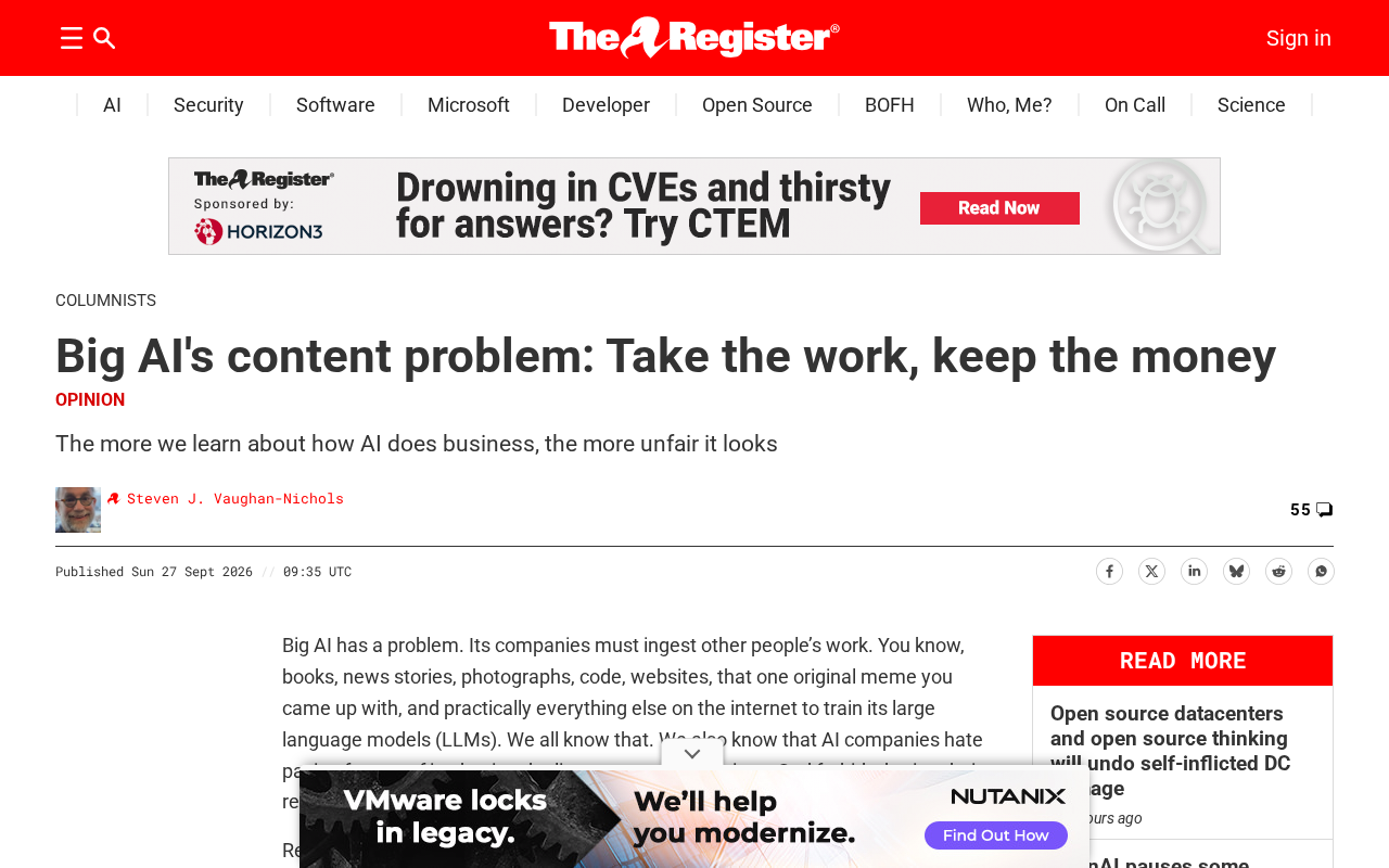 AI Giants' Content Dilemma: Taking the Work, Keeping the Profits