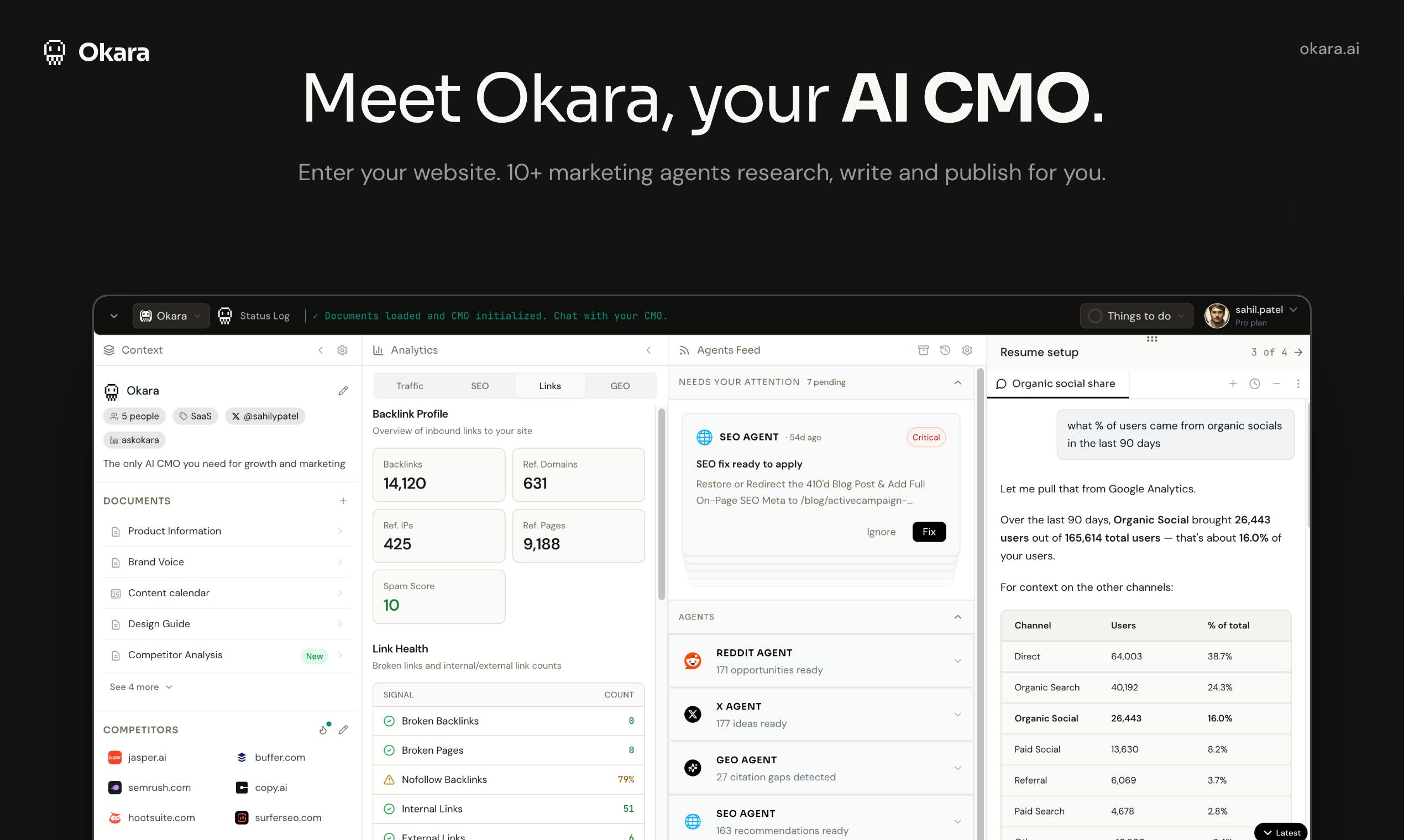 Okara: Billed as the World's First AI CMO — Can Multi-Agent Systems Replace a Chief Marketing Officer?