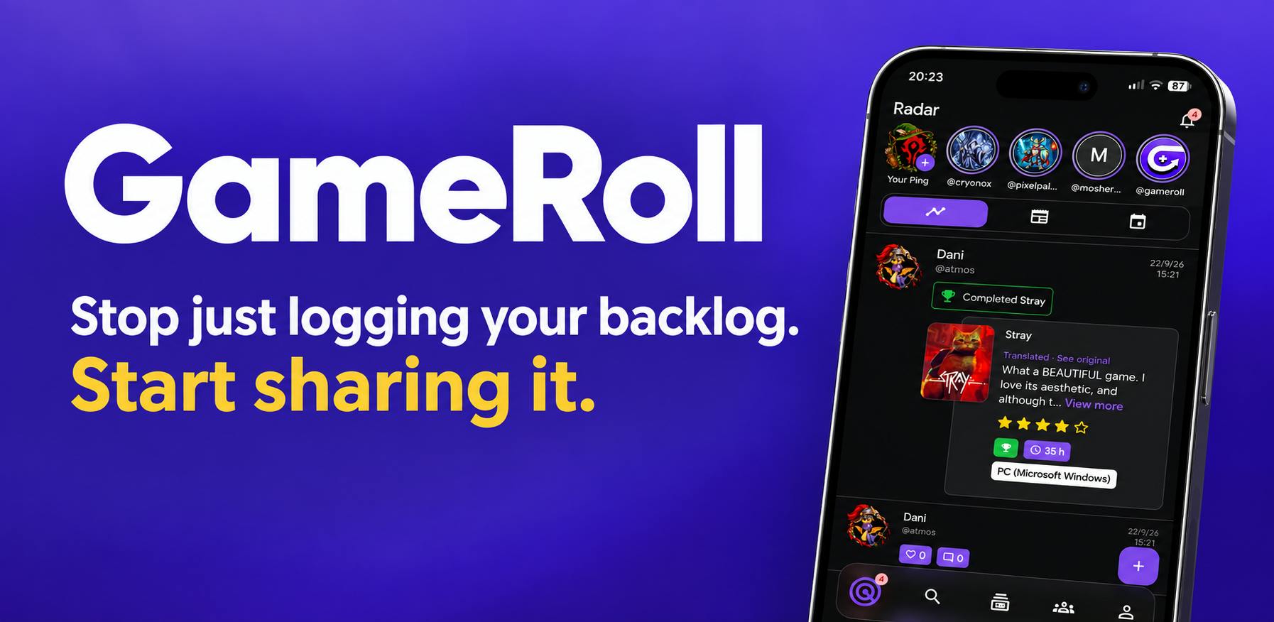 GameRoll: All-in-One Game Library Manager for 200+ Platforms