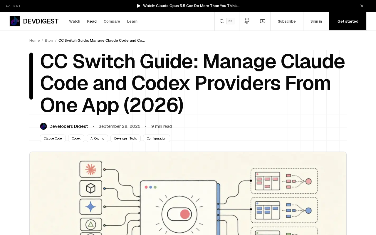 CC Switch Hands-On: One-Click Switching Between Claude Code, Codex, and More API Providers