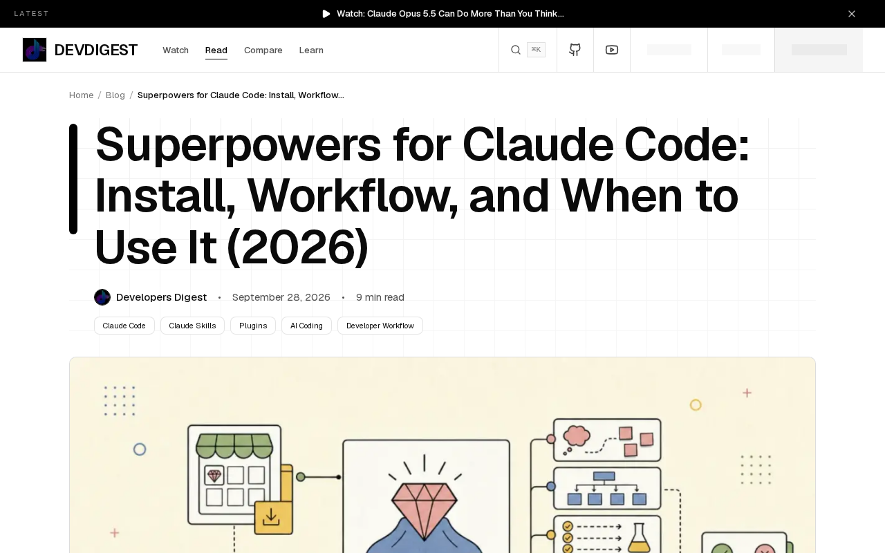 Superpowers 插件实测:给 Claude Code 装上完整开发方法论