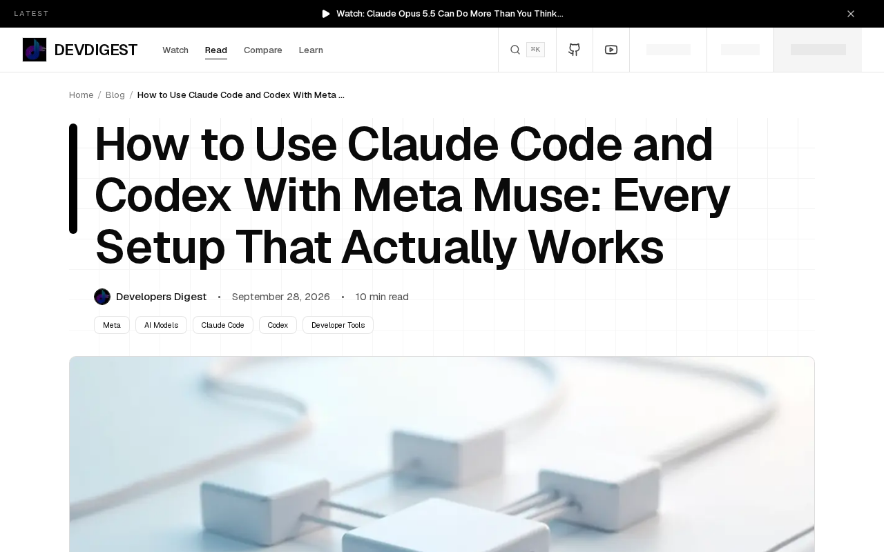 Claude Code and Codex with Meta Muse: A Practical Integration Guide