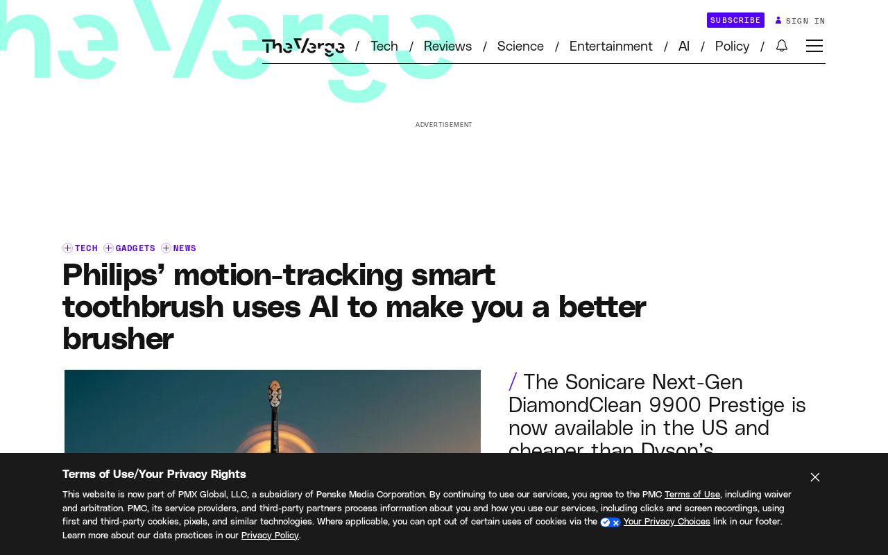 Philips AI Smart Toothbrush Launches: Motion Tracking to Help You Brush Better