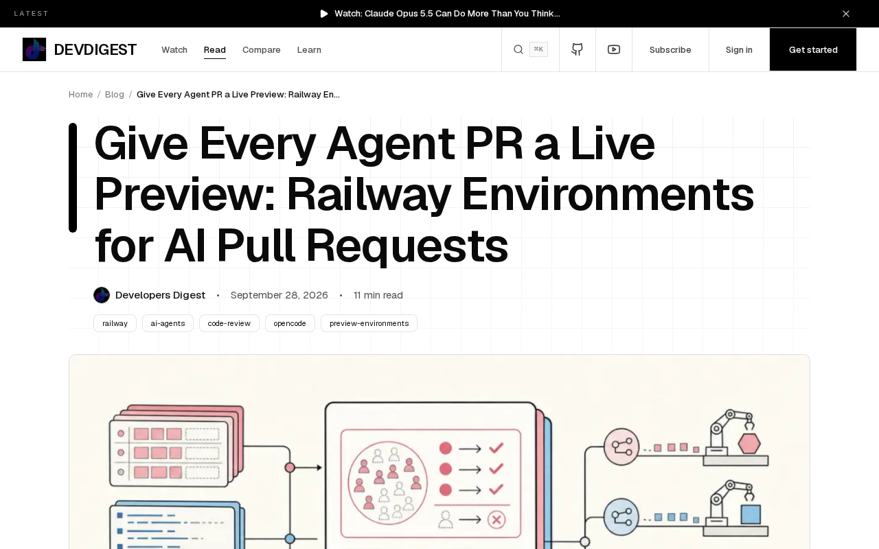 Setting Up Live Preview Environments for Every AI Agent PR: A Railway Practical Guide