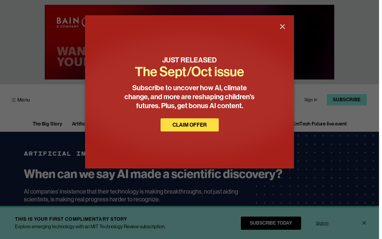 When Does AI Count as Making a Scientific Discovery? Lessons from Anthropic's Molecular Biology Lab