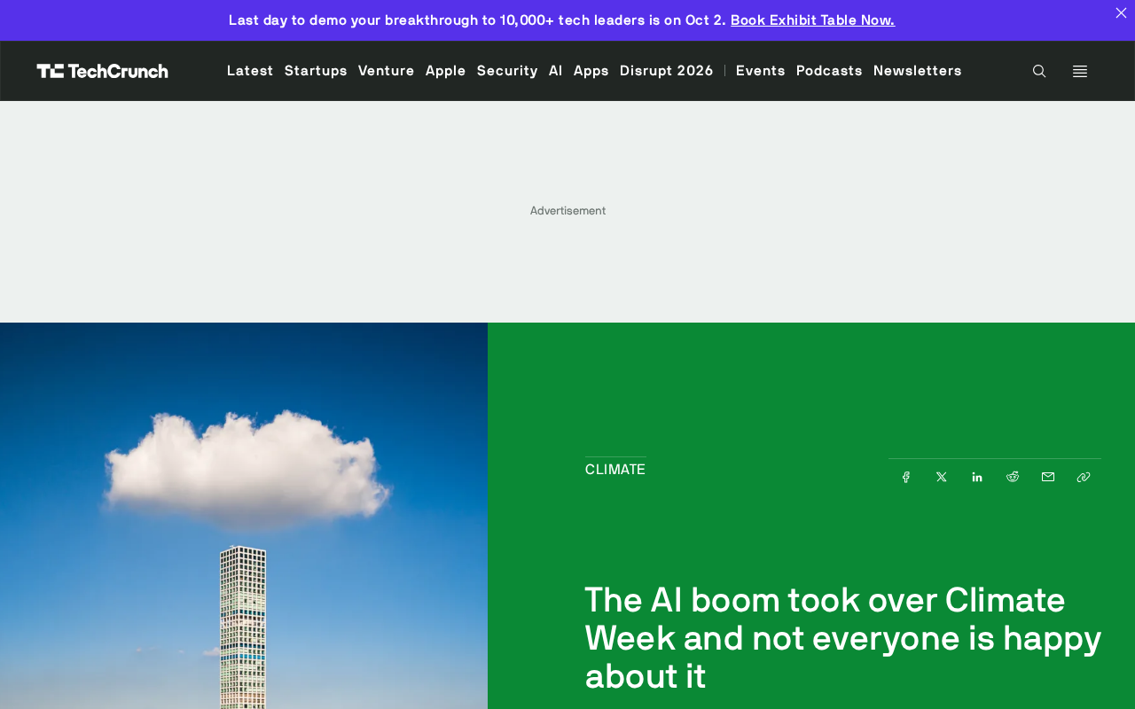 AI Boom Takes Over Climate Week: Data Center Debate Splits the Climate Tech World