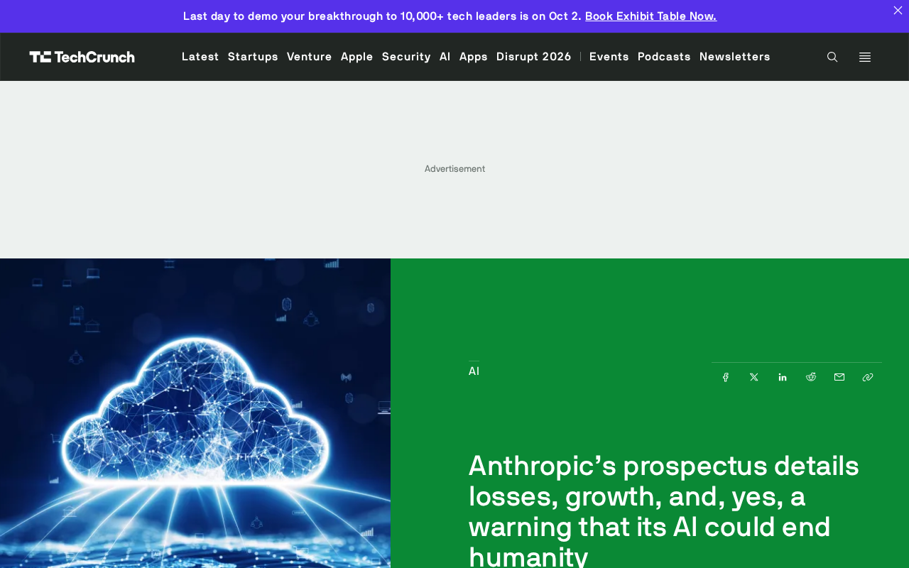 Anthropic's IPO Filing Revealed: Massive Losses, Explosive Growth, and an AI Existential Risk Warning