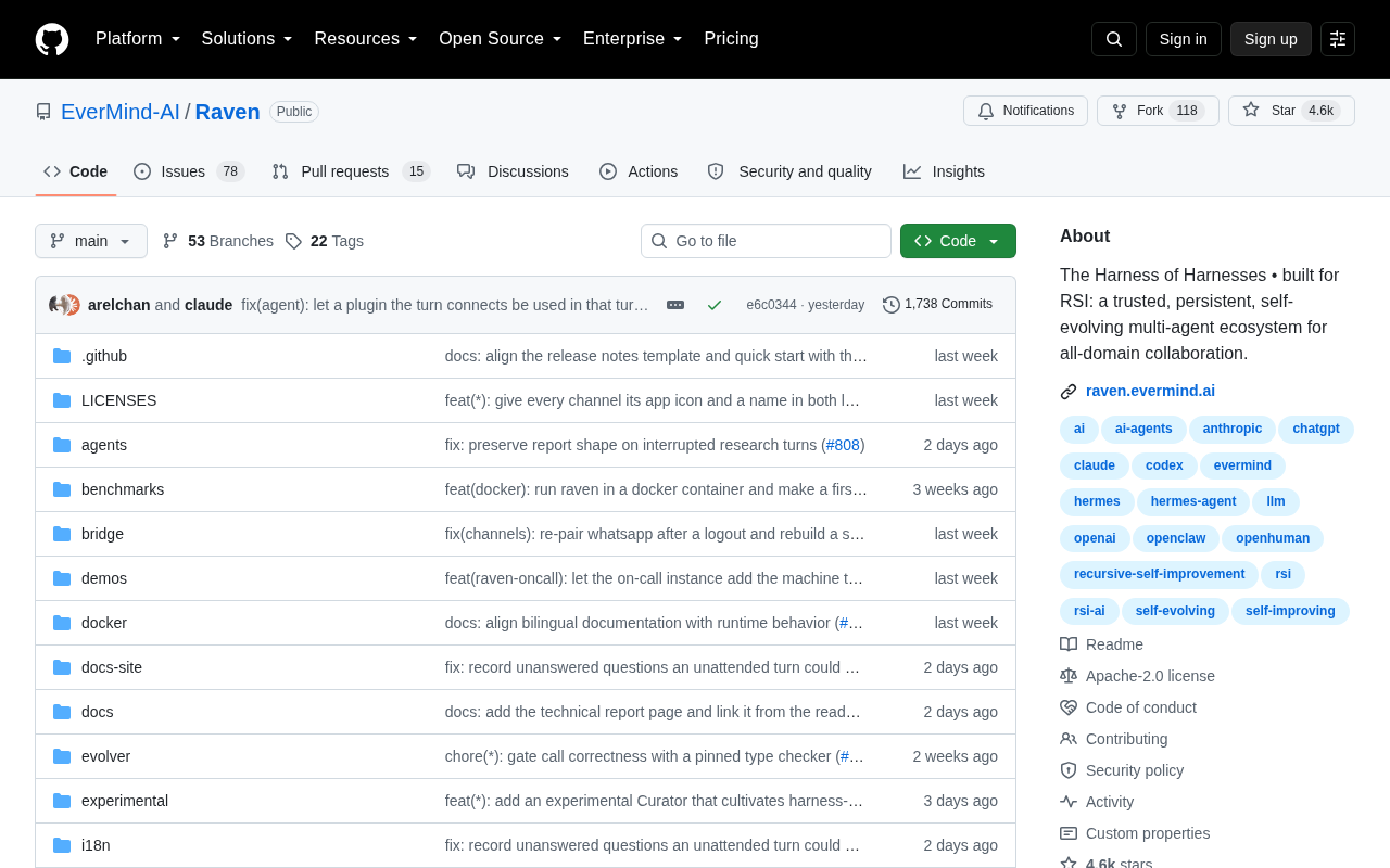 Raven: The "Harness of Harnesses" Built for Recursive Self-Improvement