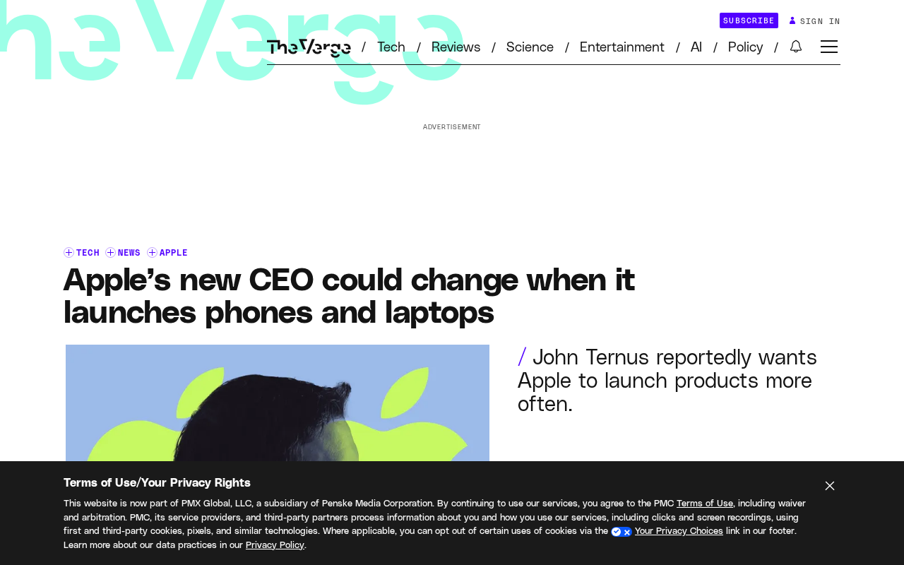 Apple's New CEO May Reshape Product Launch Cadence: Goodbye to the Spring and Fall Spectacles?