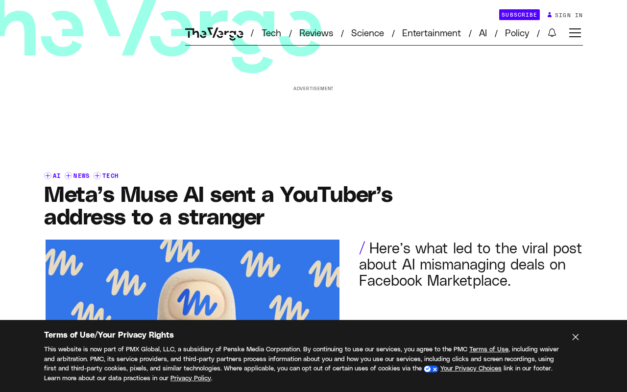Meta Muse AI Leaked a User's Home Address: The Privacy Risks of AI Agents
