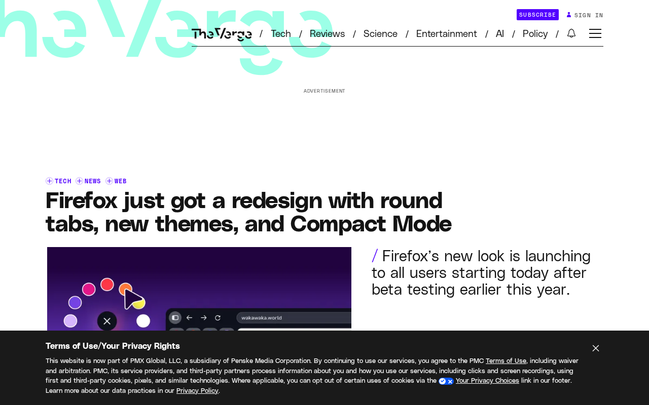 Firefox Gets a Major Visual Overhaul: Rounded Tabs, New Themes, and Compact Mode
