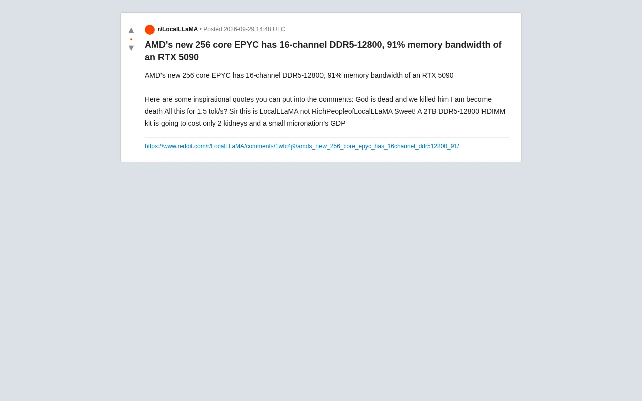 AMD新款256核EPYC登场:16通道DDR5-12800逼近RTX 5090内存带宽