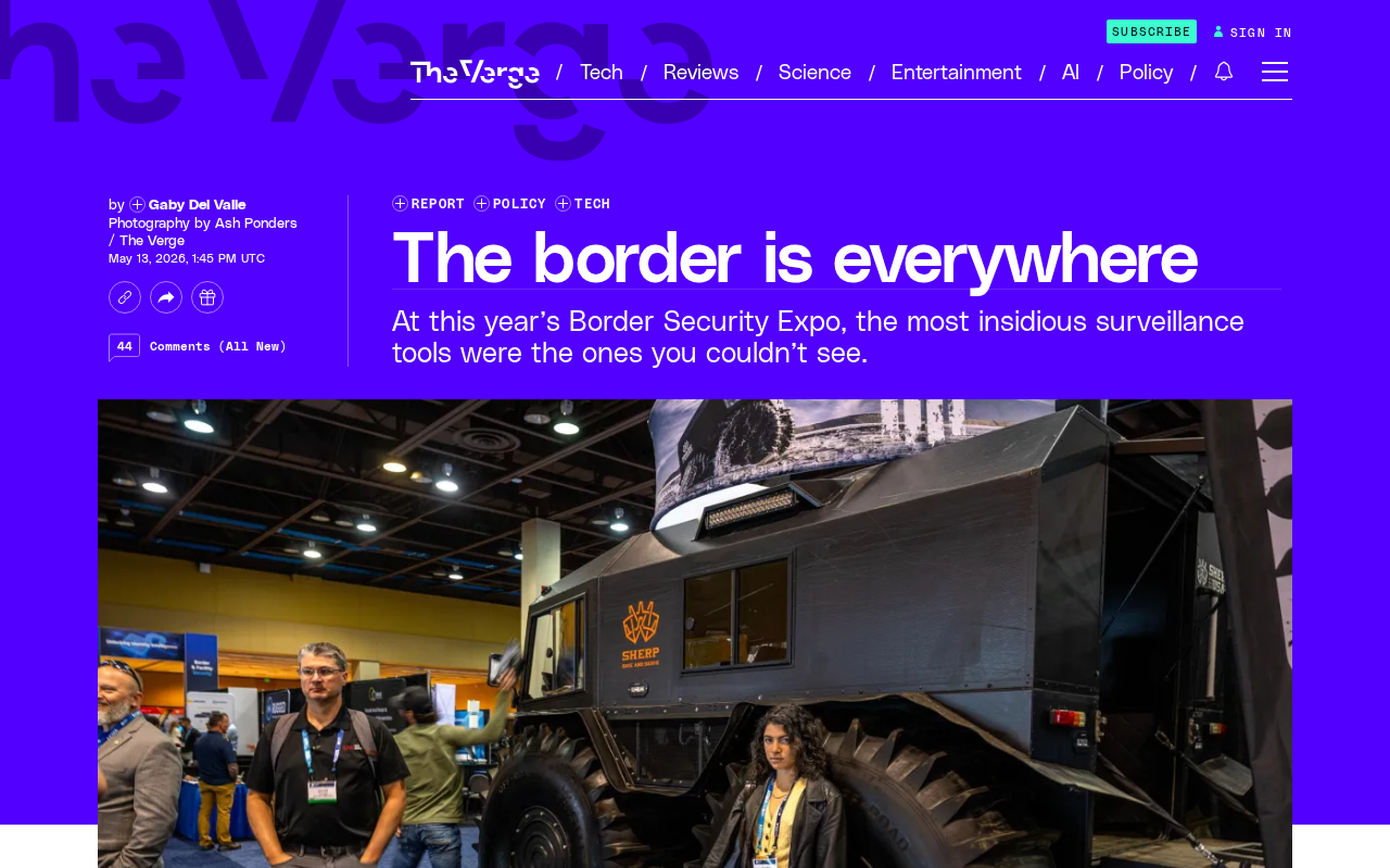 The Border Is Everywhere: How Security Surveillance Technology Is Infiltrating Everyday Life
