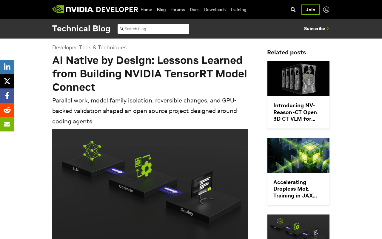 AI-Native Design in Practice: Lessons from NVIDIA's TensorRT Model Connect
