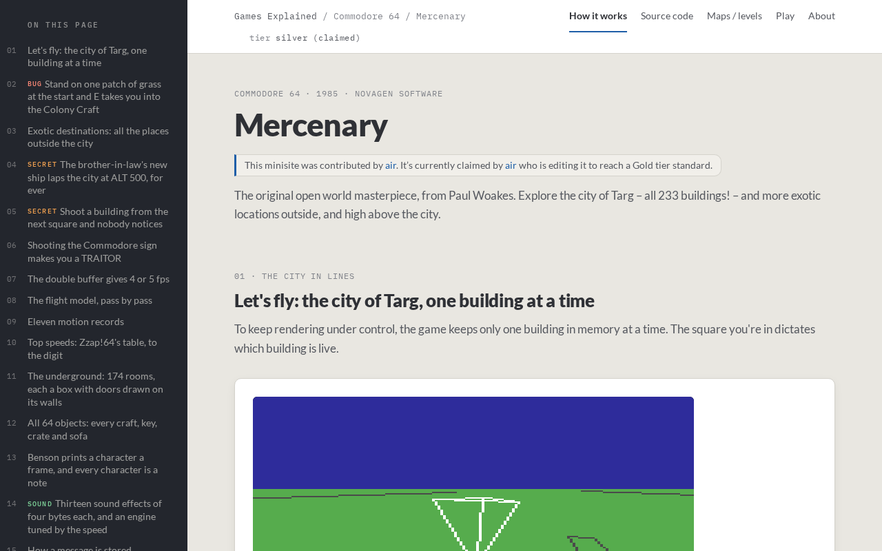C64经典游戏《Mercenary》开局隐藏漏洞的技术解析